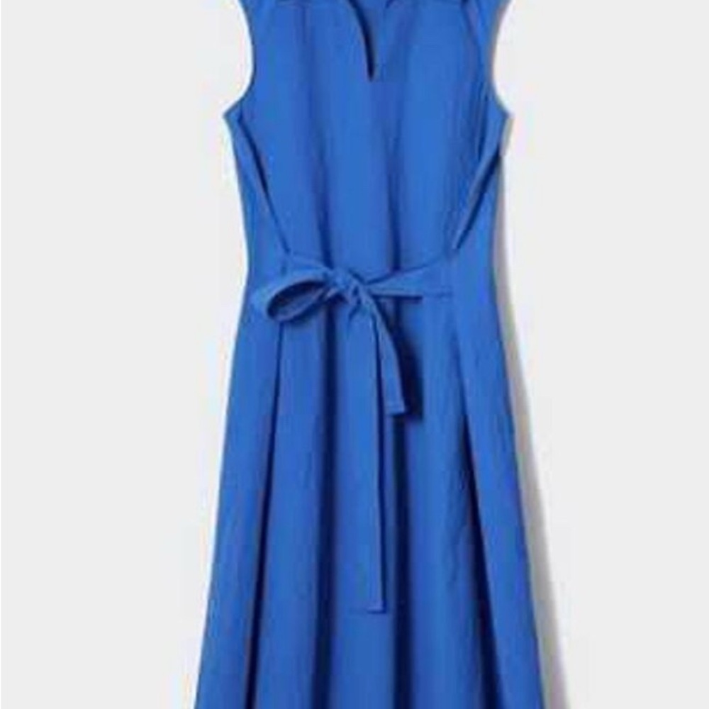 JW ANDERSON UNIQLO Blue Seersucker Dress